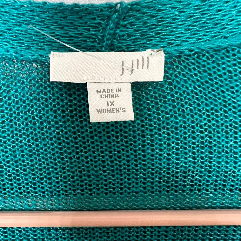 J. Jill Teal Women's Cardigan - Picture 2 of 4